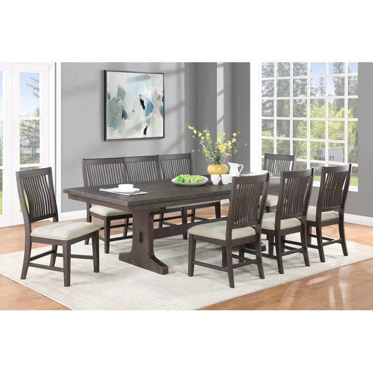 Alfano 9 piece extendable best sale dining set